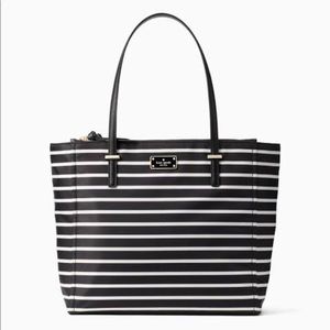 🆕 Kate Spade Talya Striped Large Tote - NWT